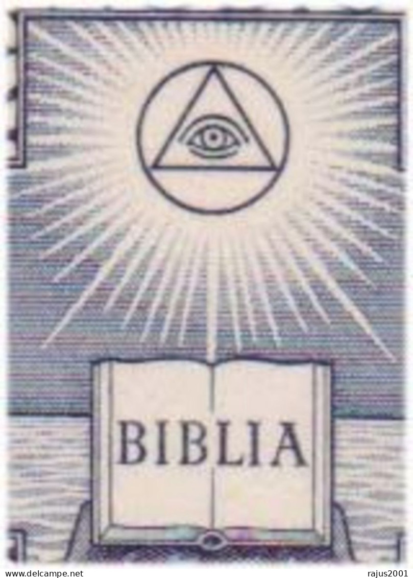 Lord Save Us, The Light Of The Gospel, Holy Bible, Book, Judaica, Seeing Eye, Freemasonry Masonic, Austria Cover 1967 - Francmasonería