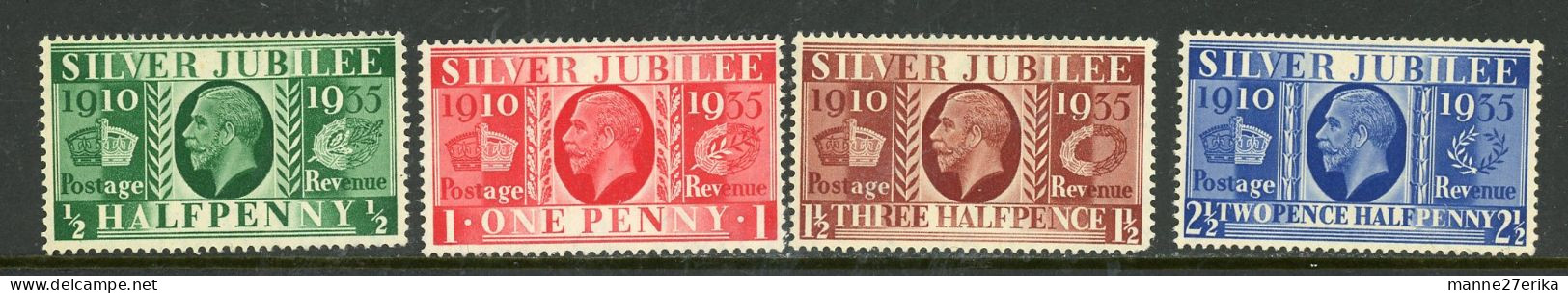 Great Britain MH 1935 Silver Jubilee - Unused Stamps