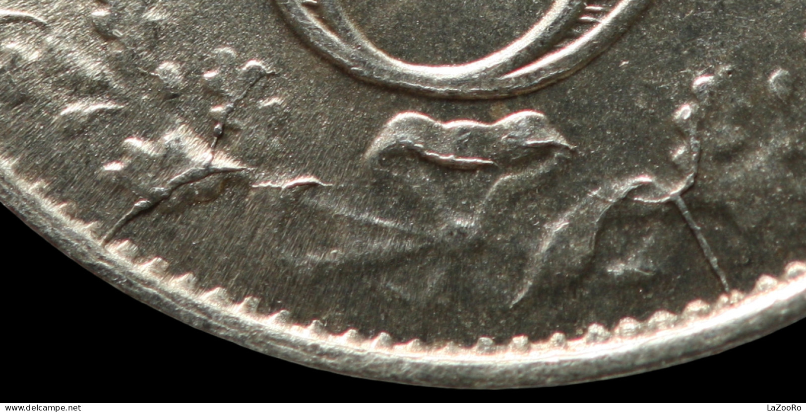 LaZooRo: Great Britain 3 Pence 1917 UNC Die Crack - Silver - F. 3 Pence