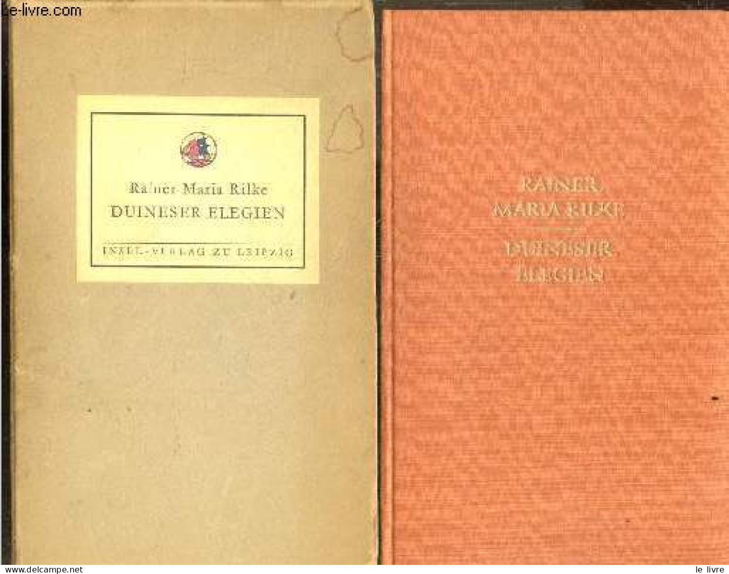 Duineser Elegien - Rainer Maria Rilke - 1936 - Autres & Non Classés
