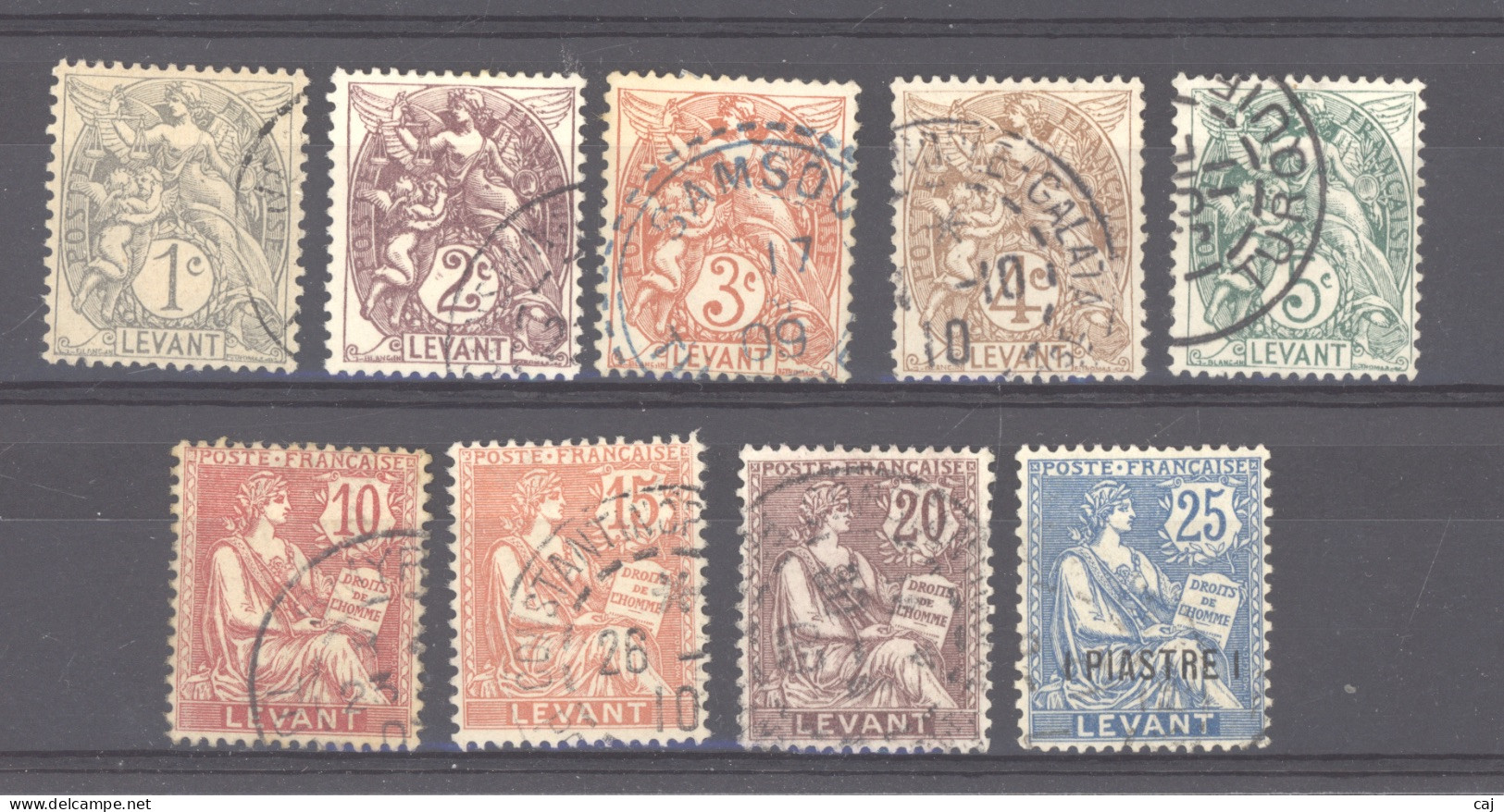 Levant  :  Yv  9-17  (o) - Used Stamps