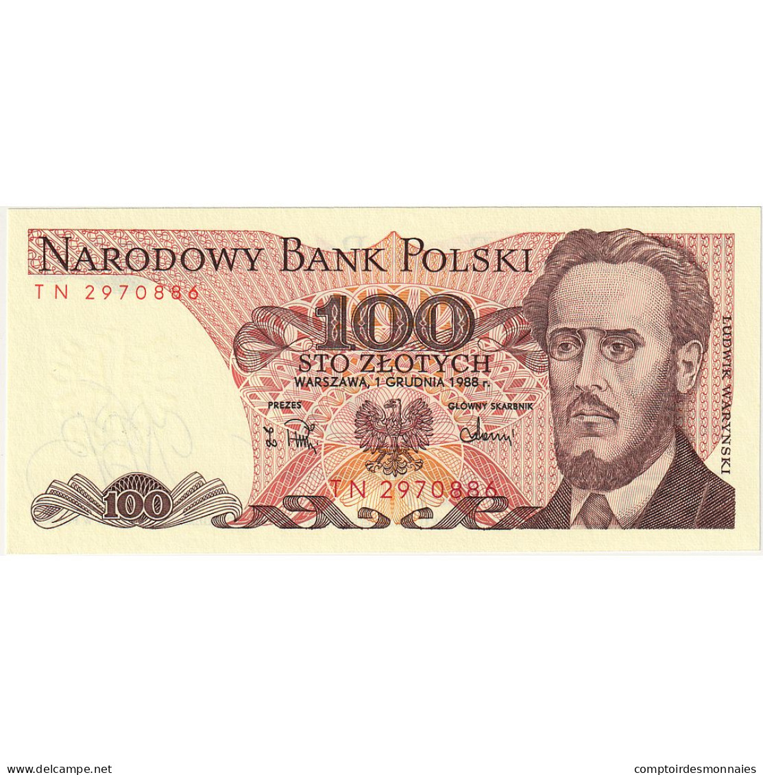 Billet, Pologne, 100 Zlotych, 1988, KM:143e, NEUF - Polen