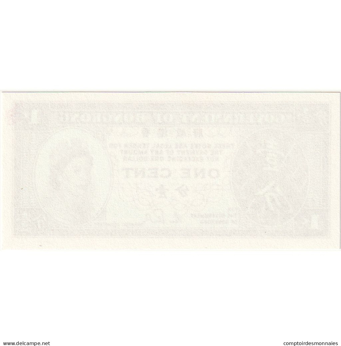 Billet, Hong Kong, 1 Cent, Undated (1961-95), KM:325a, NEUF - Hong Kong