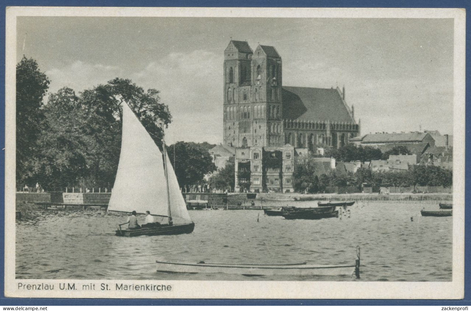 Prenzlau Mit Marienkirche Am Uckersee , Ungebraucht (AK2480) - Prenzlau