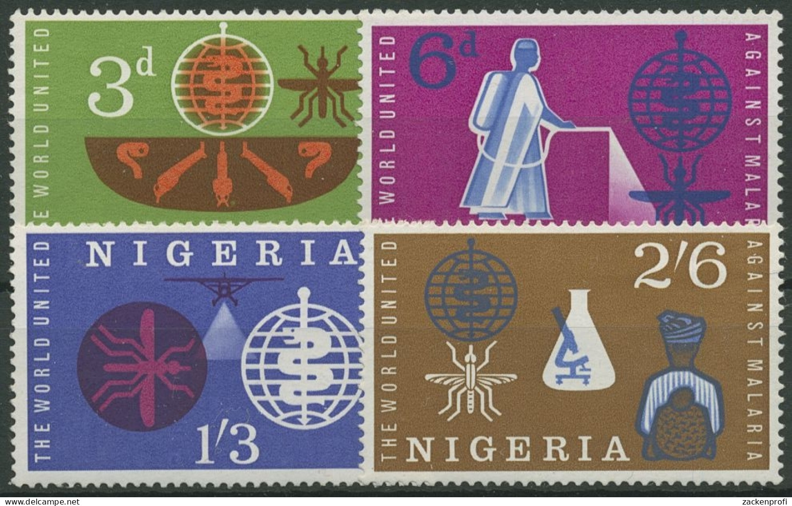 Nigeria 1962 Kampf Gegen Die Malaria 119/22 Postfrisch - Nigeria (1961-...)
