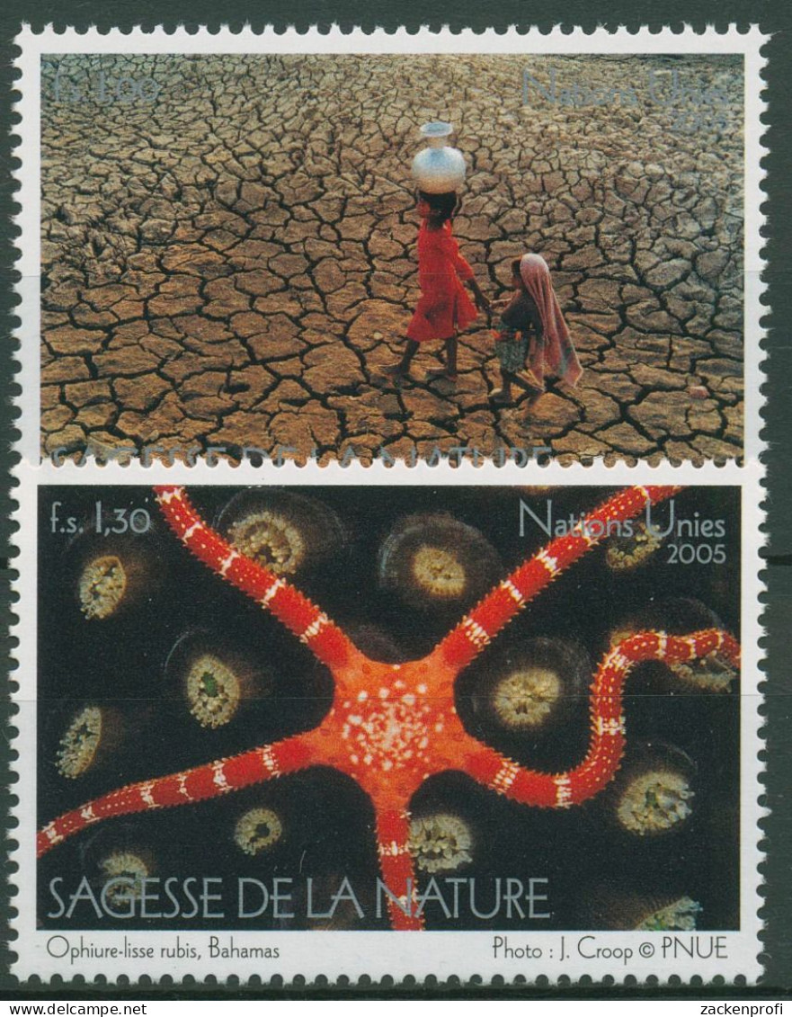 UNO Genf 2005 Natur Dürreperiode, Seestern 514/15 Postfrisch - Ongebruikt