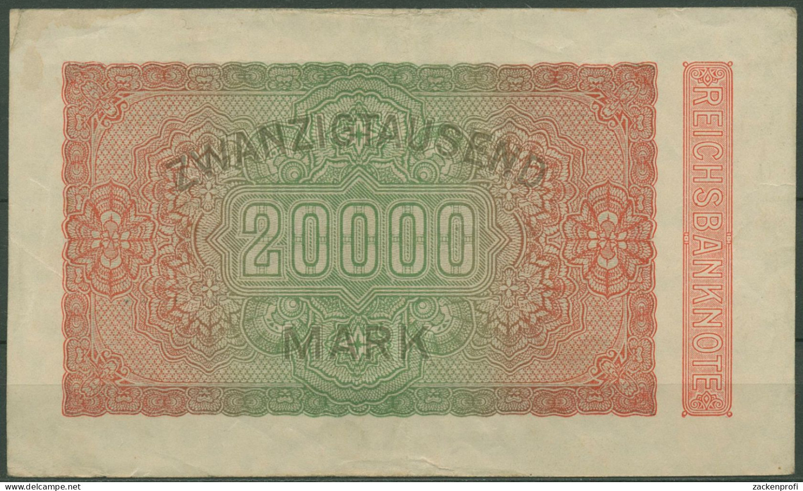 Dt. Reich 20000 Mark 1923, DEU-95f FZ GB, Gebraucht (K1363) - 20000 Mark