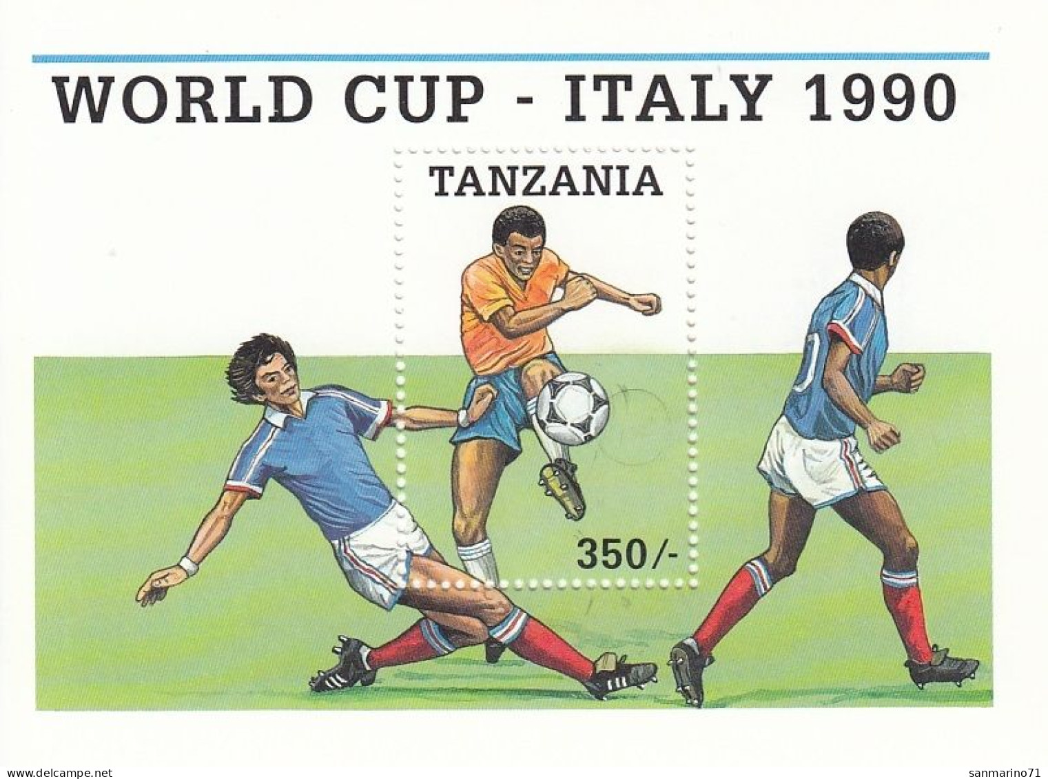 TANZANIA Block 113,unused (**) Football - Tansania (1964-...)