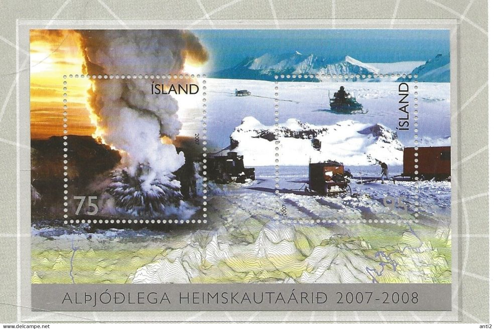 Iceland Island  2007 International Polar Year, Mi Bloc 42, MNH(**) - Ungebraucht