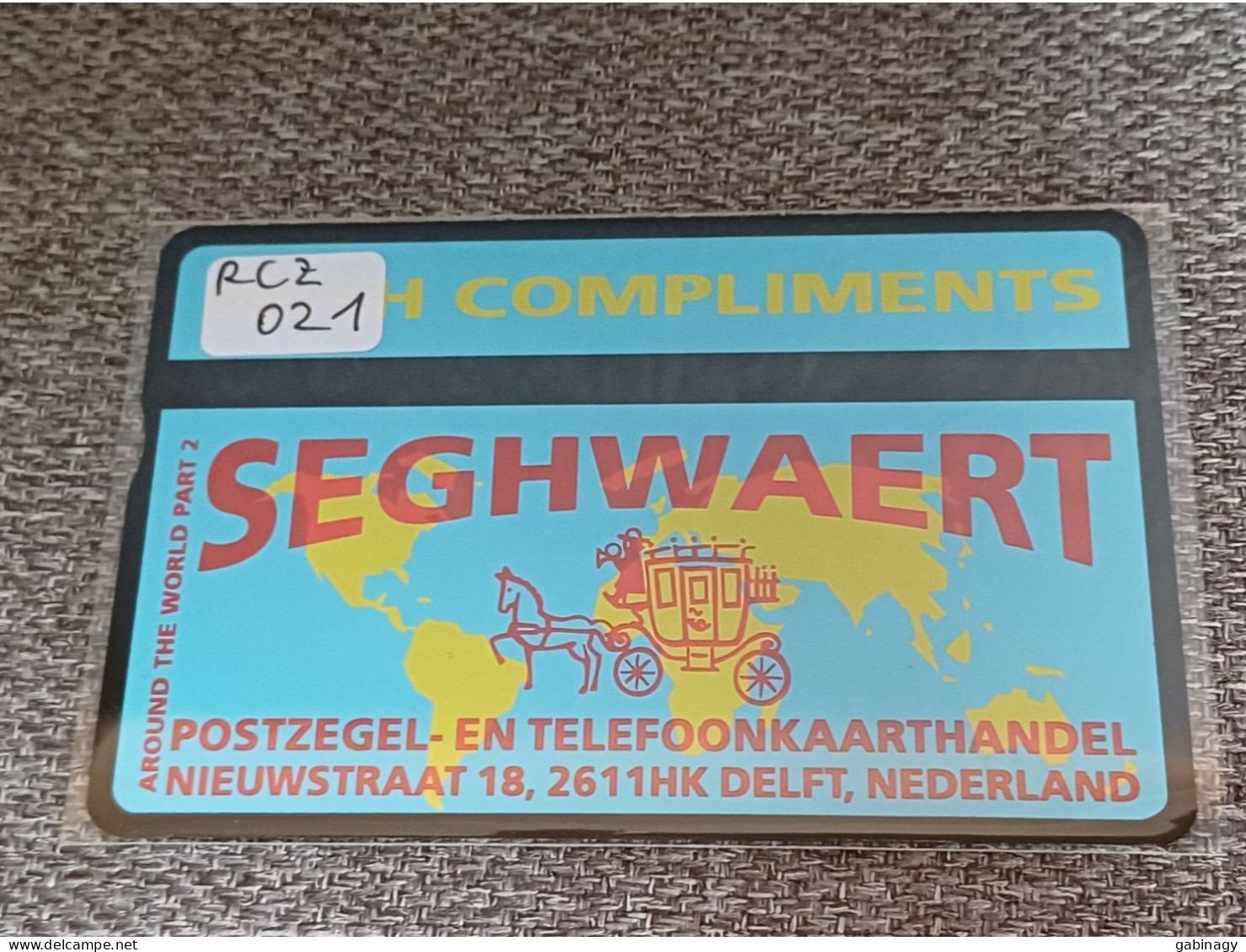 NETHERLANDS - RCZ696 - Seghwaert Around The World (Yellow) - 1.000 EX. - Privadas
