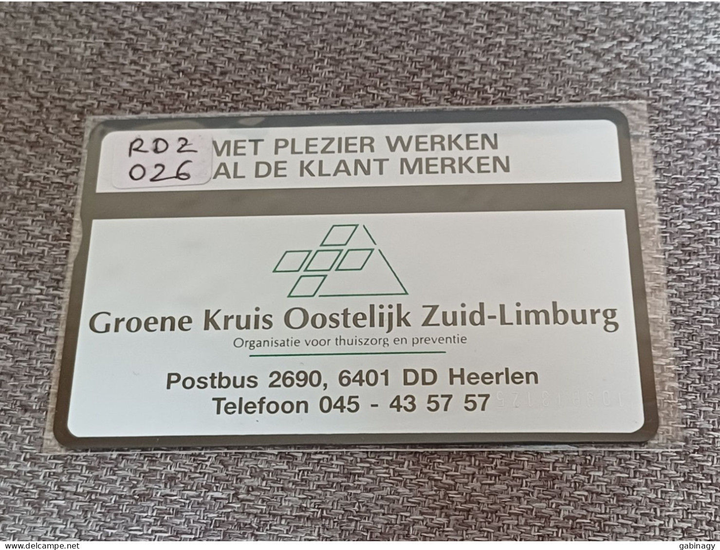 NETHERLANDS - RDZ026 - Groene Kruis Heerlen - 1.000 EX. - Privat