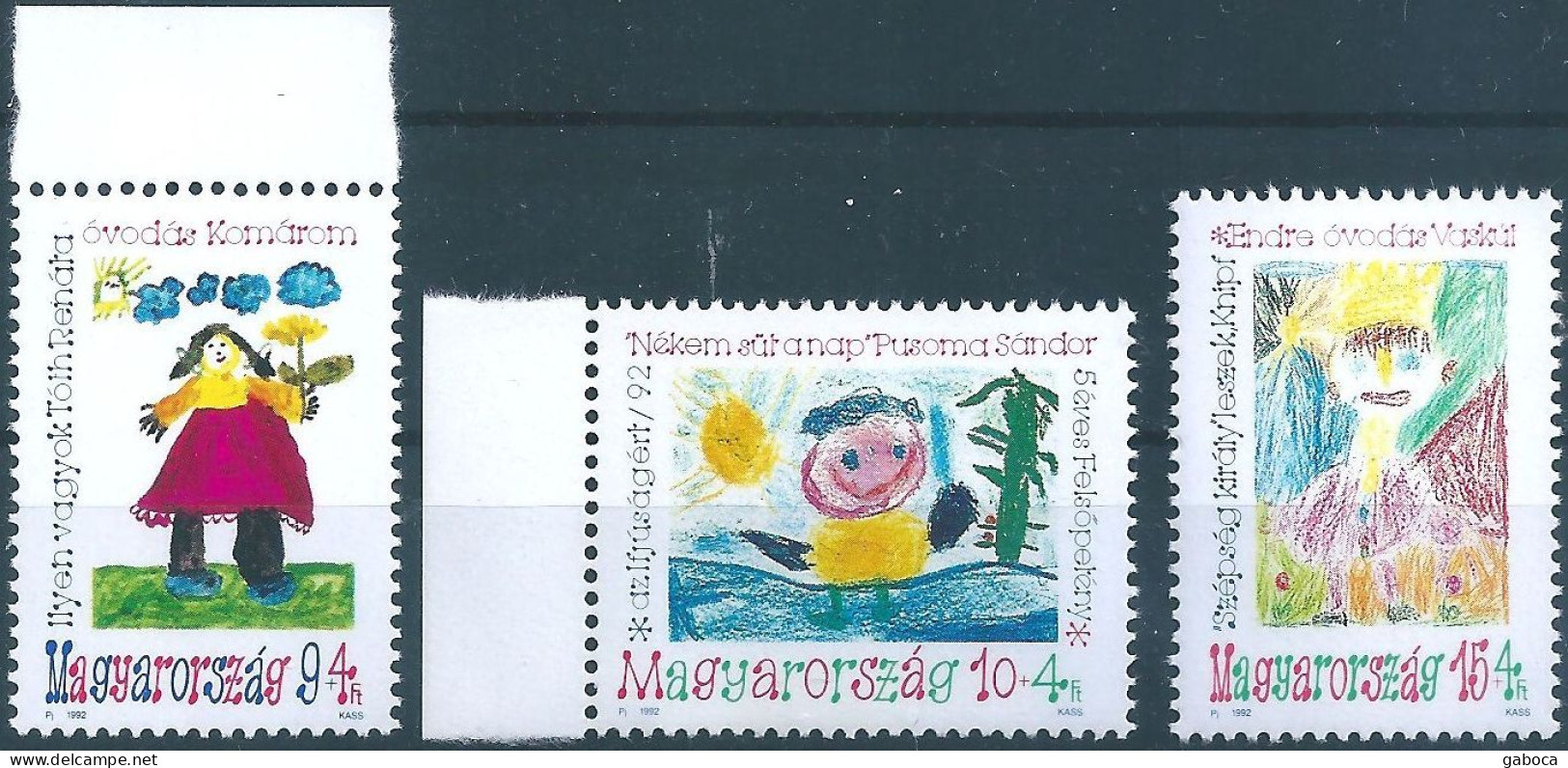 C5660c Hungary Art Children Painting Drawing Full Set MNH - Neufs