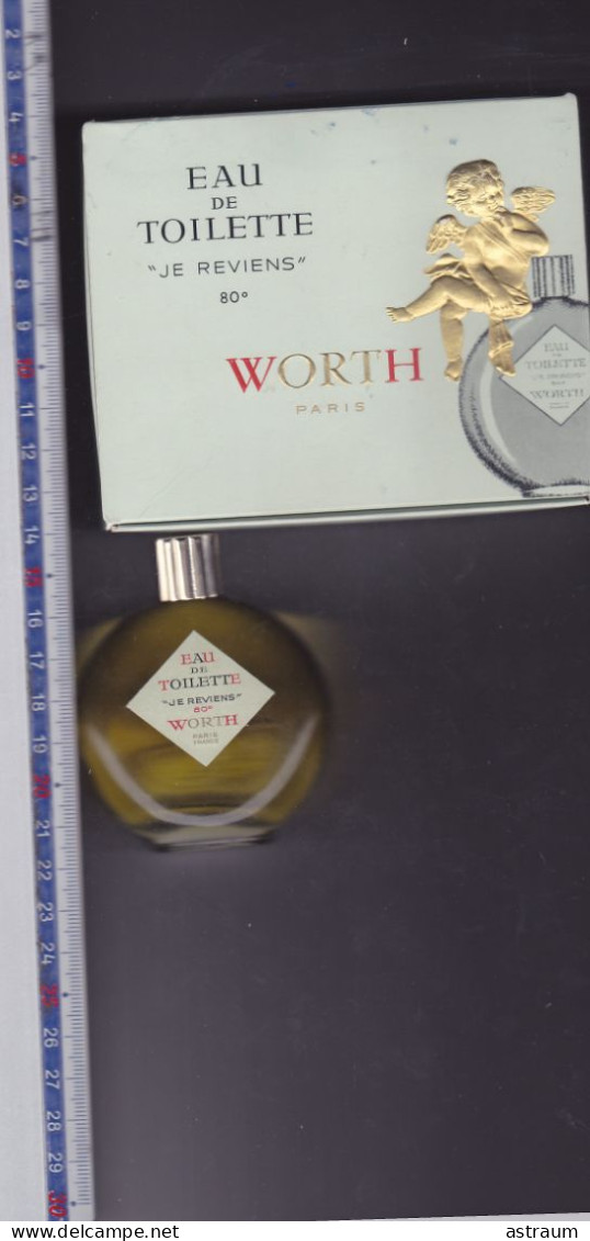 Coffret Miniature Parfum Ancienne - Worth - Je Reviens - Pleine Avec Boite 31,5 Ml - Miniatures Femmes (avec Boite)