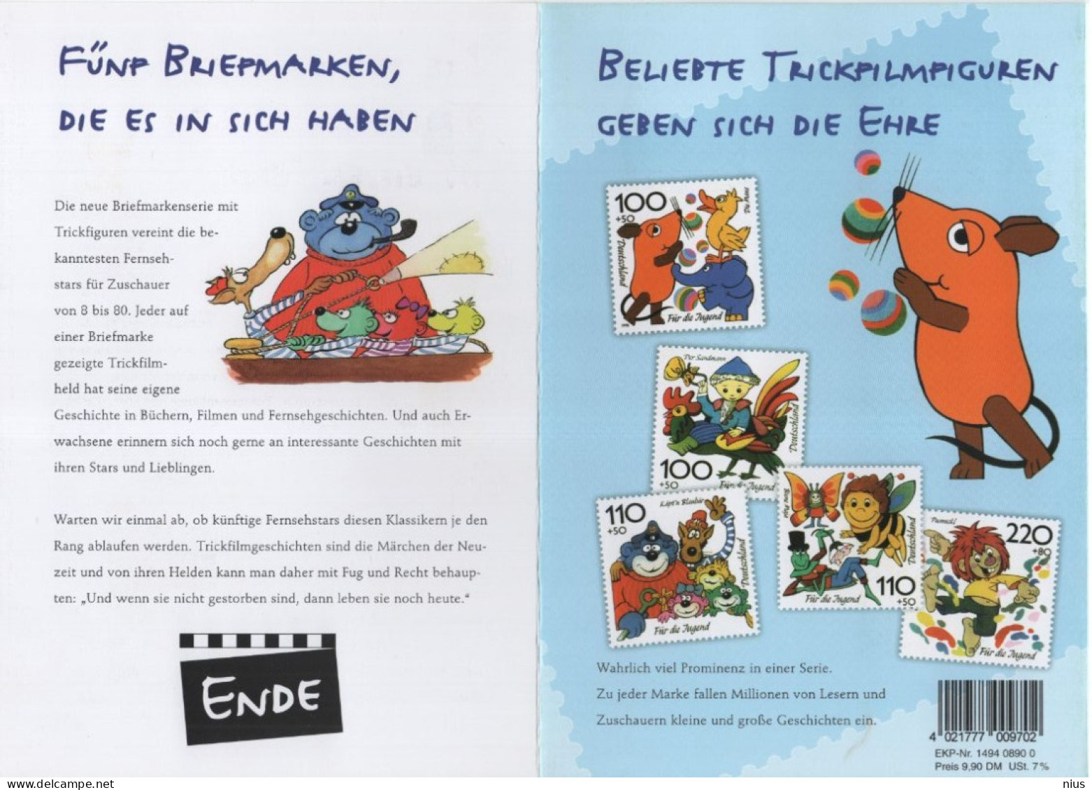 Germany Deutschland 1998 Fur Die Jugend, Canceled In Berlin - 1991-2000