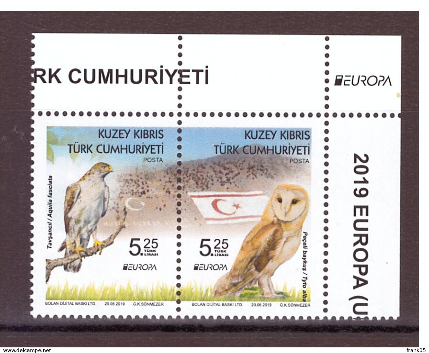 Türkisch-Zypern / Turkish Republic Of Northern Cyprus / Chypre Turc 2019 Satz/set EUROPA ** - 2019