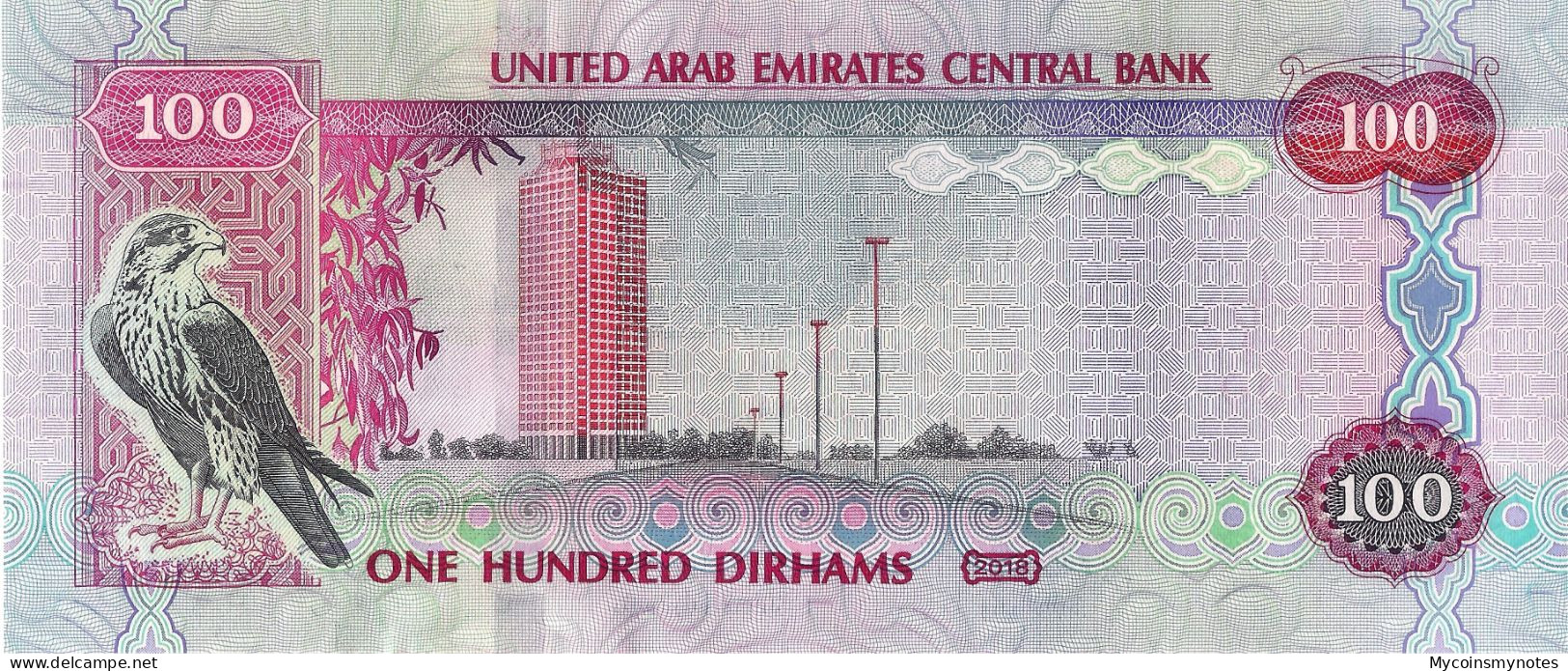 UNITED ARAB EMIRATES, 100 Dirhams, 2018, Pick New, UNC - Emirati Arabi Uniti