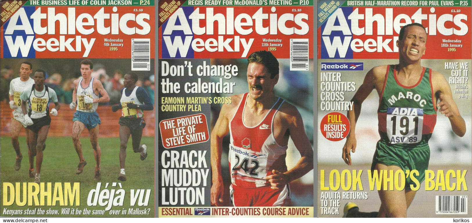 ATHLETICS WEEKLY 1995 MAGAZINE SET – LOT OF 45 OUT OF 52 – TRACK AND FIELD - 1950-Hoy