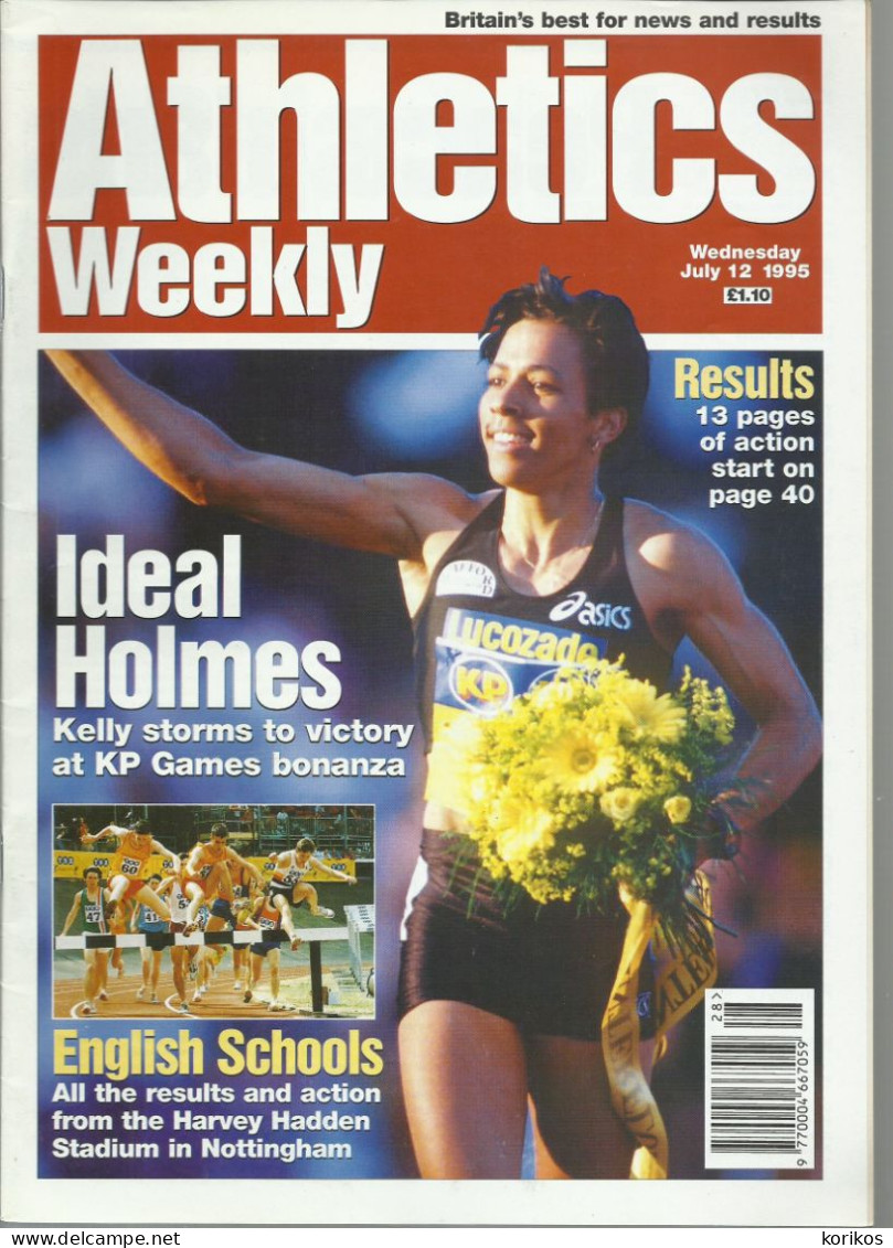 ATHLETICS WEEKLY 1995 MAGAZINE SET – LOT OF 45 OUT OF 52 – TRACK AND FIELD