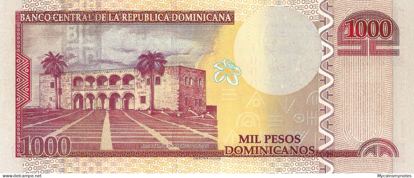 DOMINICAN REPUBLIC, 1000 Pesos, 2012, P187b, UNC - Dominikanische Rep.