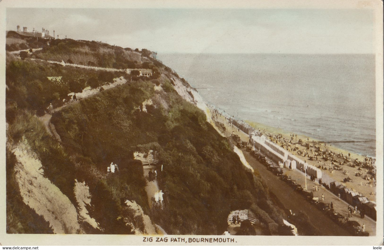 BX79.  Vintage Postcard.  Zig Zag Path, Bournemouth. - Bournemouth (tot 1972)