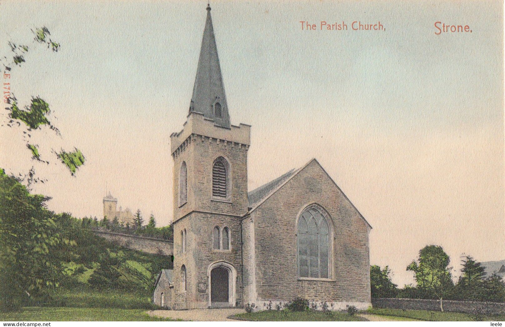 BX18.  Vintage Postcard. The Parish Church, Strone. Argyllshire. - Argyllshire