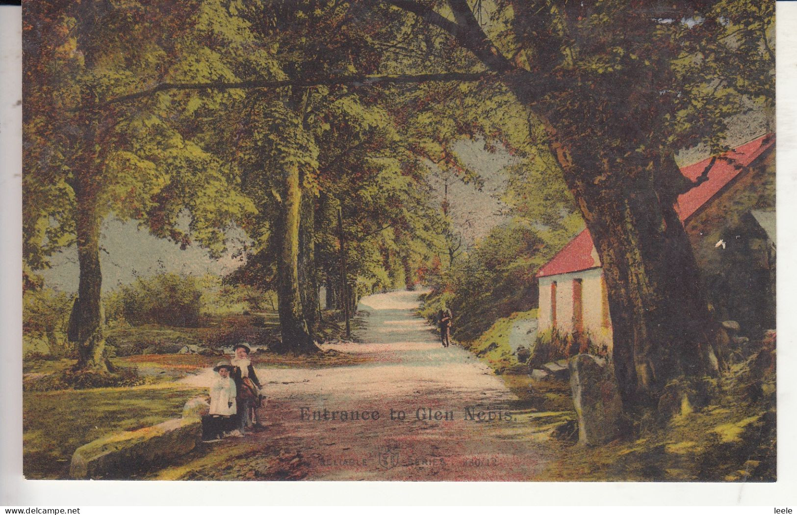 BX21. Vintage Reliable Postcard.  Entrance To Glen Nevis. Inverness-shire - Inverness-shire