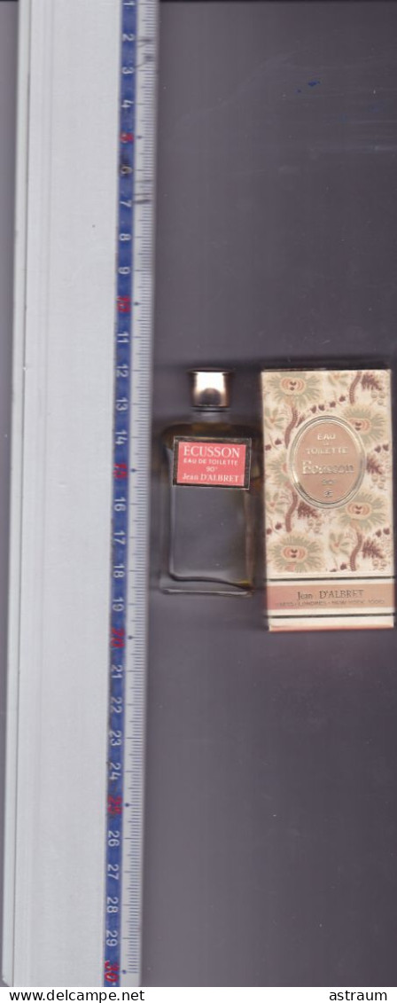 Miniature Parfum Ancienne - Jean D'albret - EDT - Ecusson Vide Avec Boite - Miniatures Femmes (sans Boite)