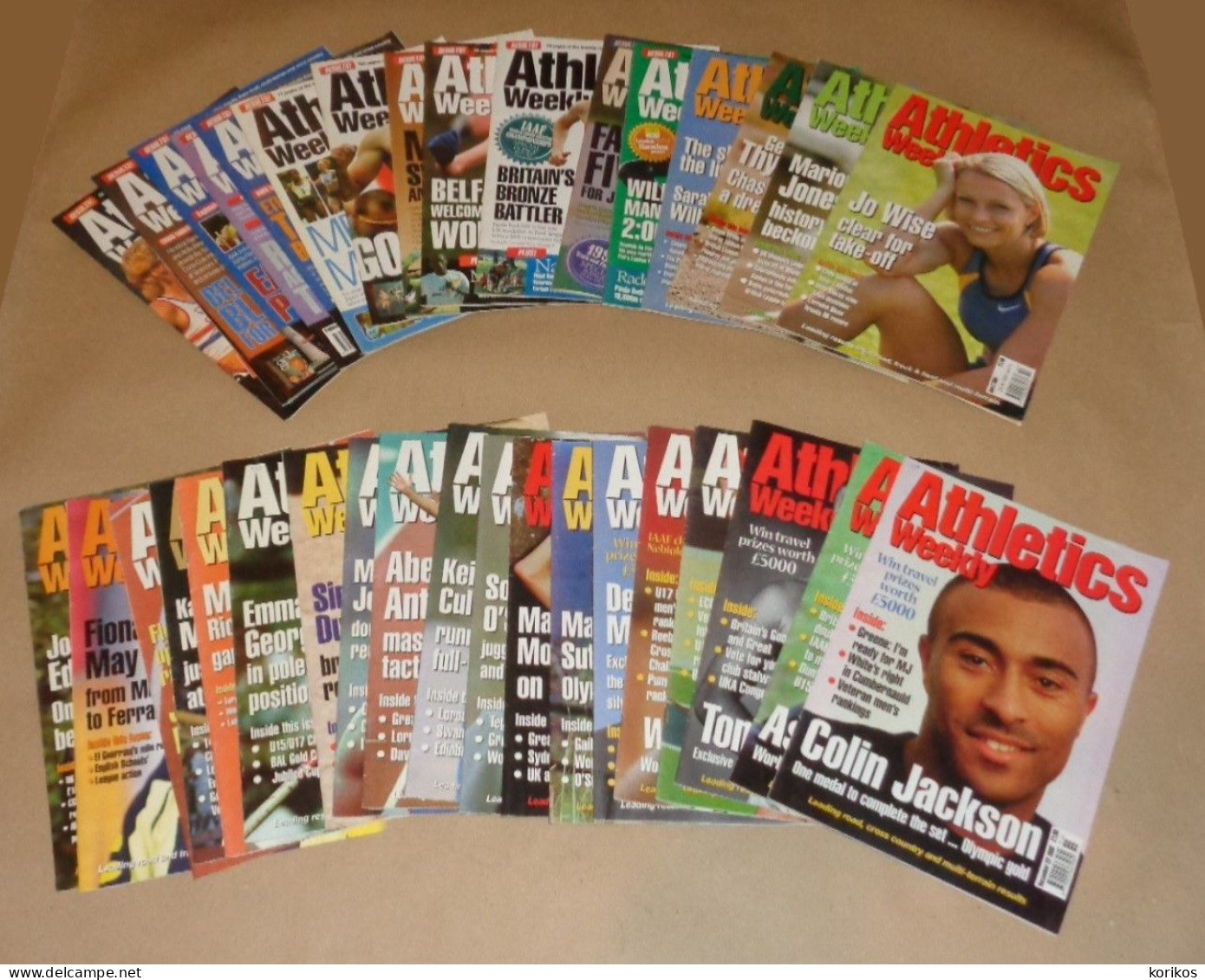 ATHLETICS WEEKLY 1999 BUNDLE MAGAZINE SET – LOT OF 35 OUT OF 52 TRACK AND FIELD - 1950-Aujourd'hui