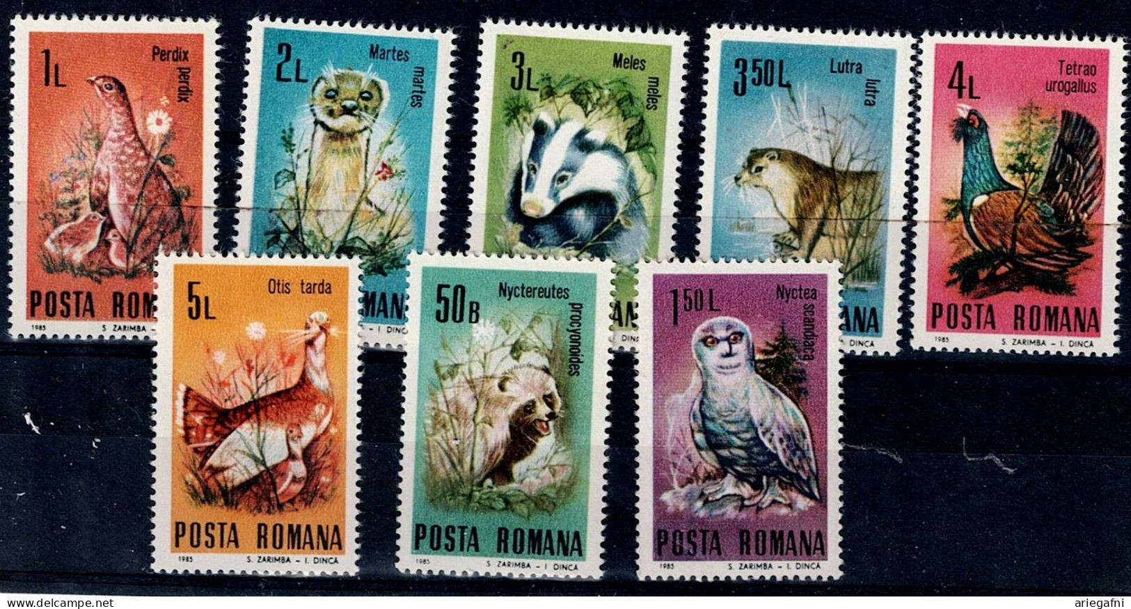 ROMANIA 1985 FAUNA MI No 4133-40 MNH VF!! - Ungebraucht