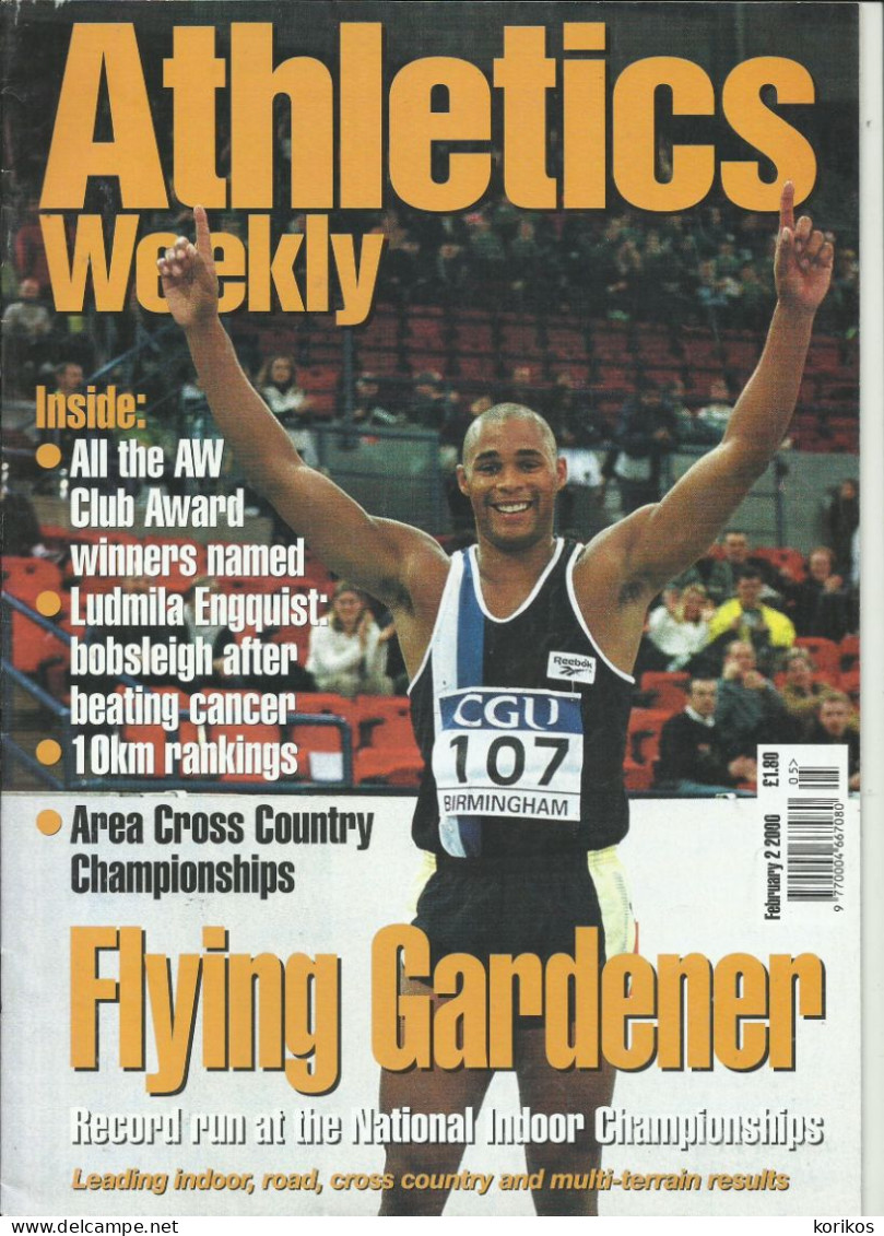 ATHLETICS WEEKLY 2000 - BUNDLE MAGAZINE SET – LOT OF 19 - TRACK AND FIELD