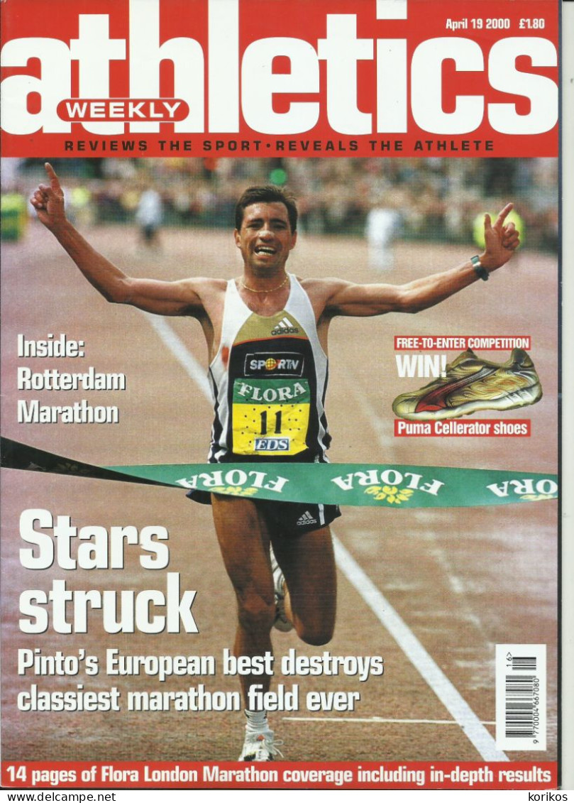 ATHLETICS WEEKLY 2000 - BUNDLE MAGAZINE SET – LOT OF 19 - TRACK AND FIELD