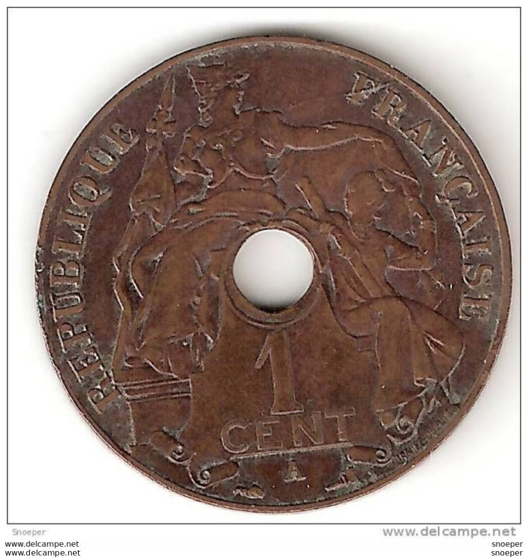 *indo-china 1 Cent 1931 Torch  Km 12.1  Vf+!!! Rare Coin Catalog Val. 110$ - Altri & Non Classificati