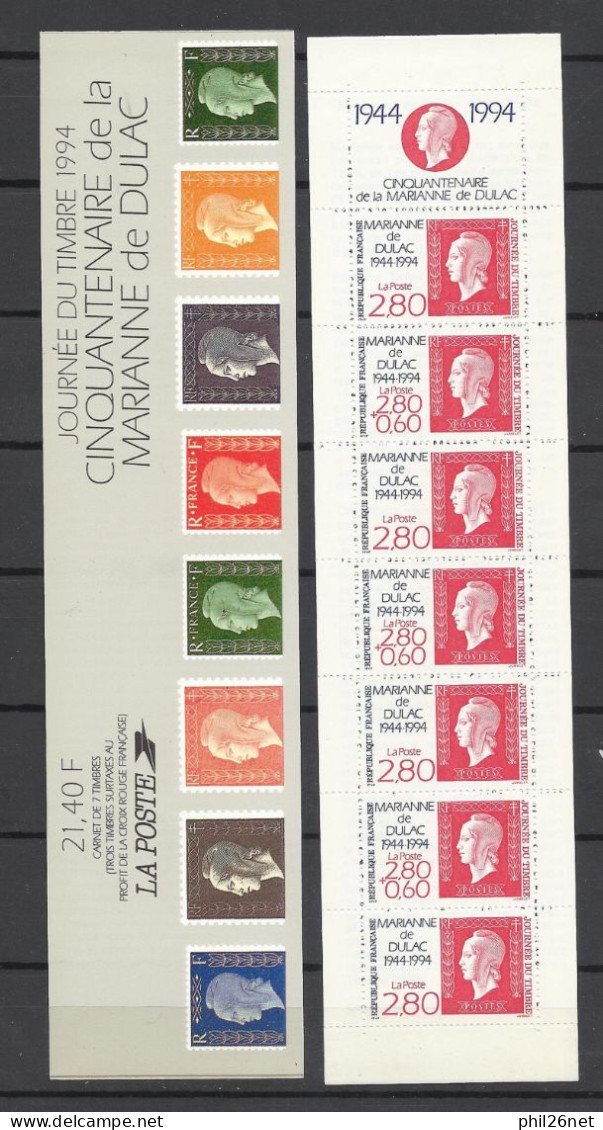 Carnet N°BC 2865 Journée Du Timbre 1994 Marianne De Dulac Neufs * * TB Jamais Plié Soldé Prix De La Poste En 1994 ! ! ! - Stamp Day