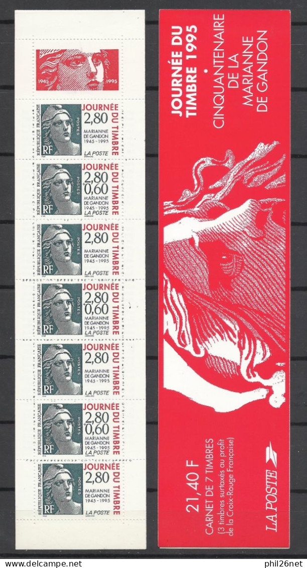 Carnet N°BC 2935 Journée Du Timbre 1995 Marianne De Gandon Neufs * * TB Jamais Plié Soldé Prix De La Poste En 1995 ! ! ! - Stamp Day