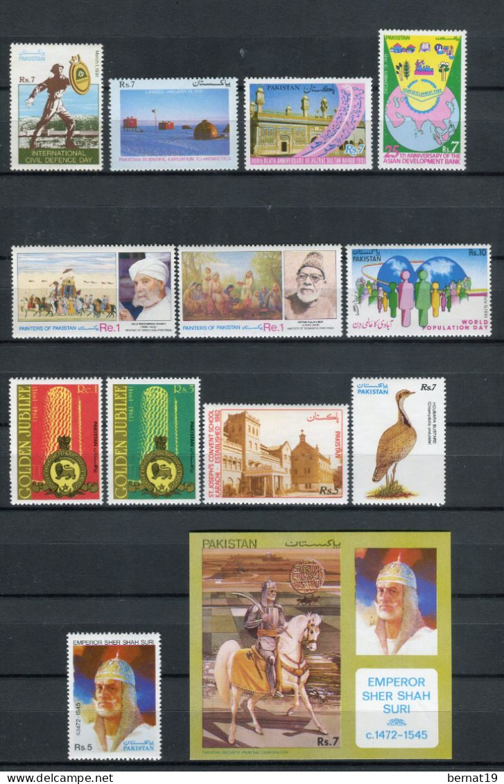 Pakistán 1991 Completo ** MNH. - Pakistan