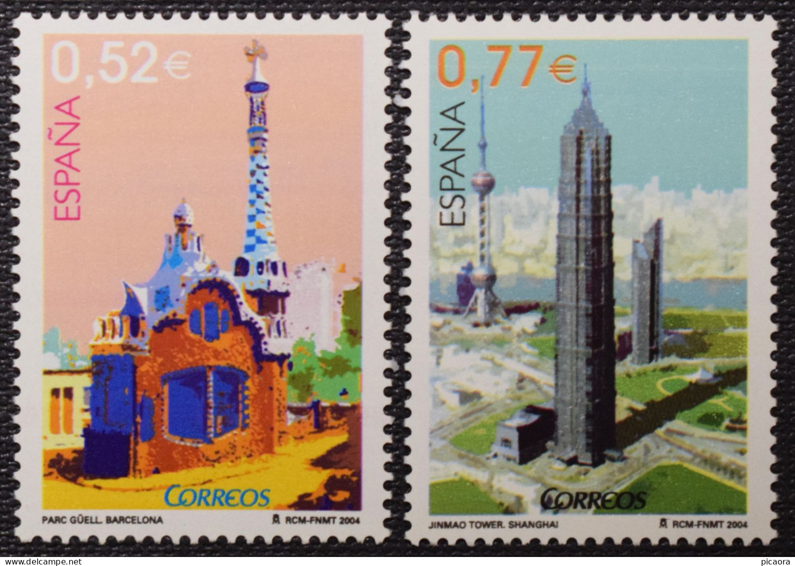 España Spain 2004  Arquitectura  Mi 3992/93  Yt 3697/98 Edi 4118/19   Nuevo New MNH ** - Otros & Sin Clasificación