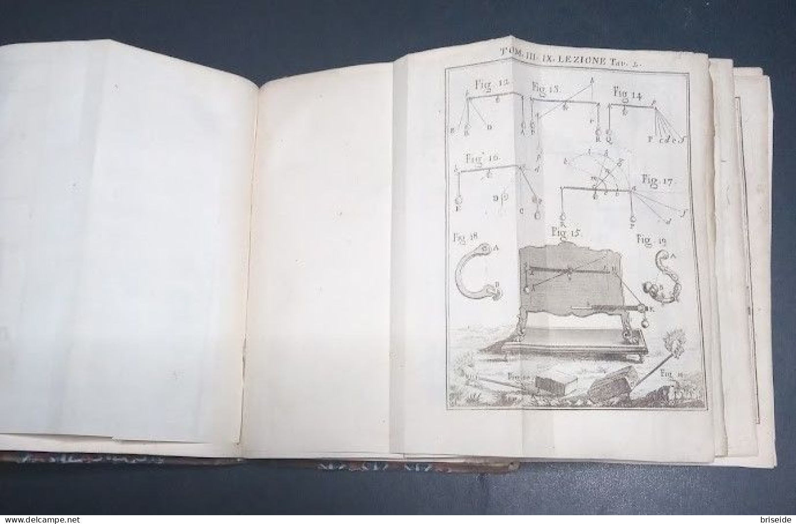 LEZIONI DI FISICA SPERIMENTALE DEL SIGNOR ABATE NOLLET ACCADEMIA DELLE SCIENZE PARIS LONDON BOLOGNA IN VENEZIA 1751 - Alte Bücher