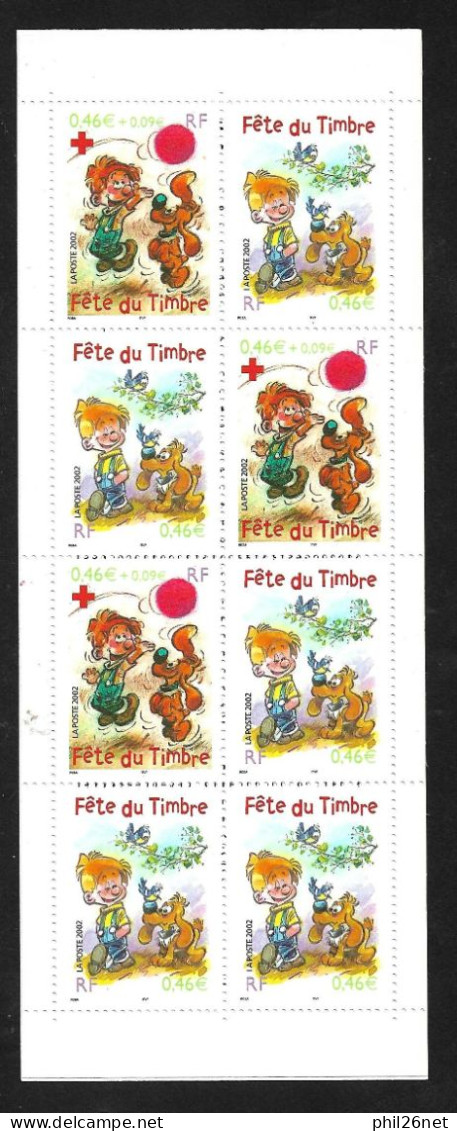 Carnet Journée Du Timbre 2002 BC3467a Bloue Et Bill  Neufs * * B/TB Jamais Plié  Soldé  Au Prix De La Poste En 2002 - Dia Del Sello