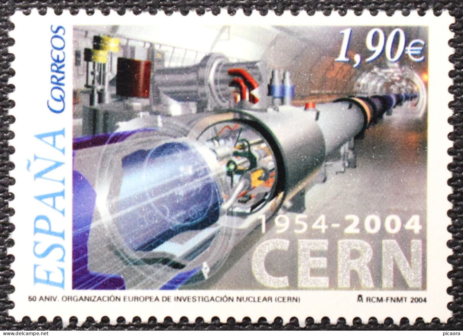 España Spain  2004  CERN  Mi 3995  Yv 3700  Edi 4121  Nuevo New MNH ** - Atomo