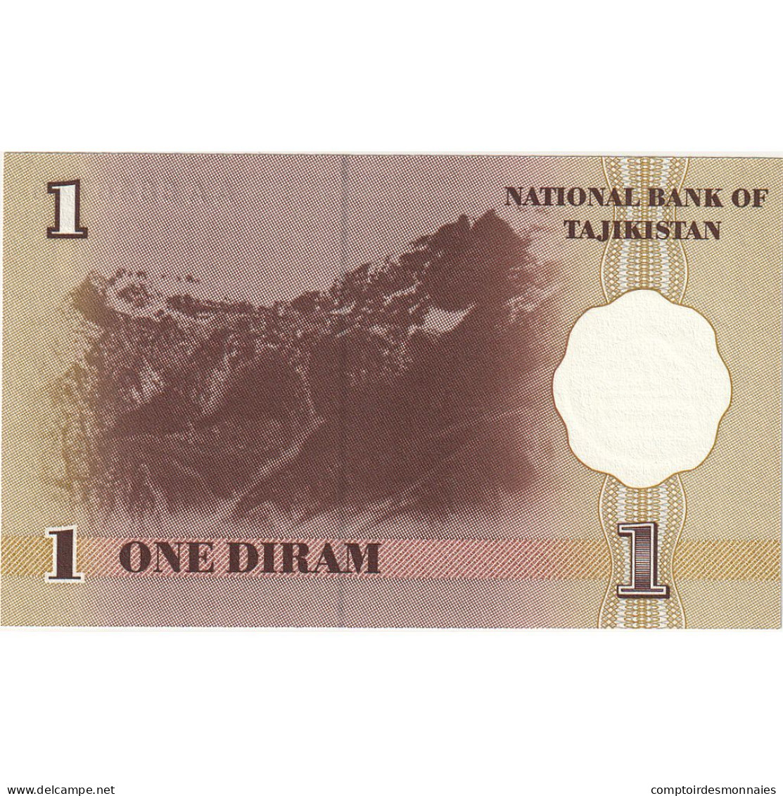 Billet, Tajikistan, 1 Diram, 1999 (2000), KM:10a, NEUF - Tajikistan