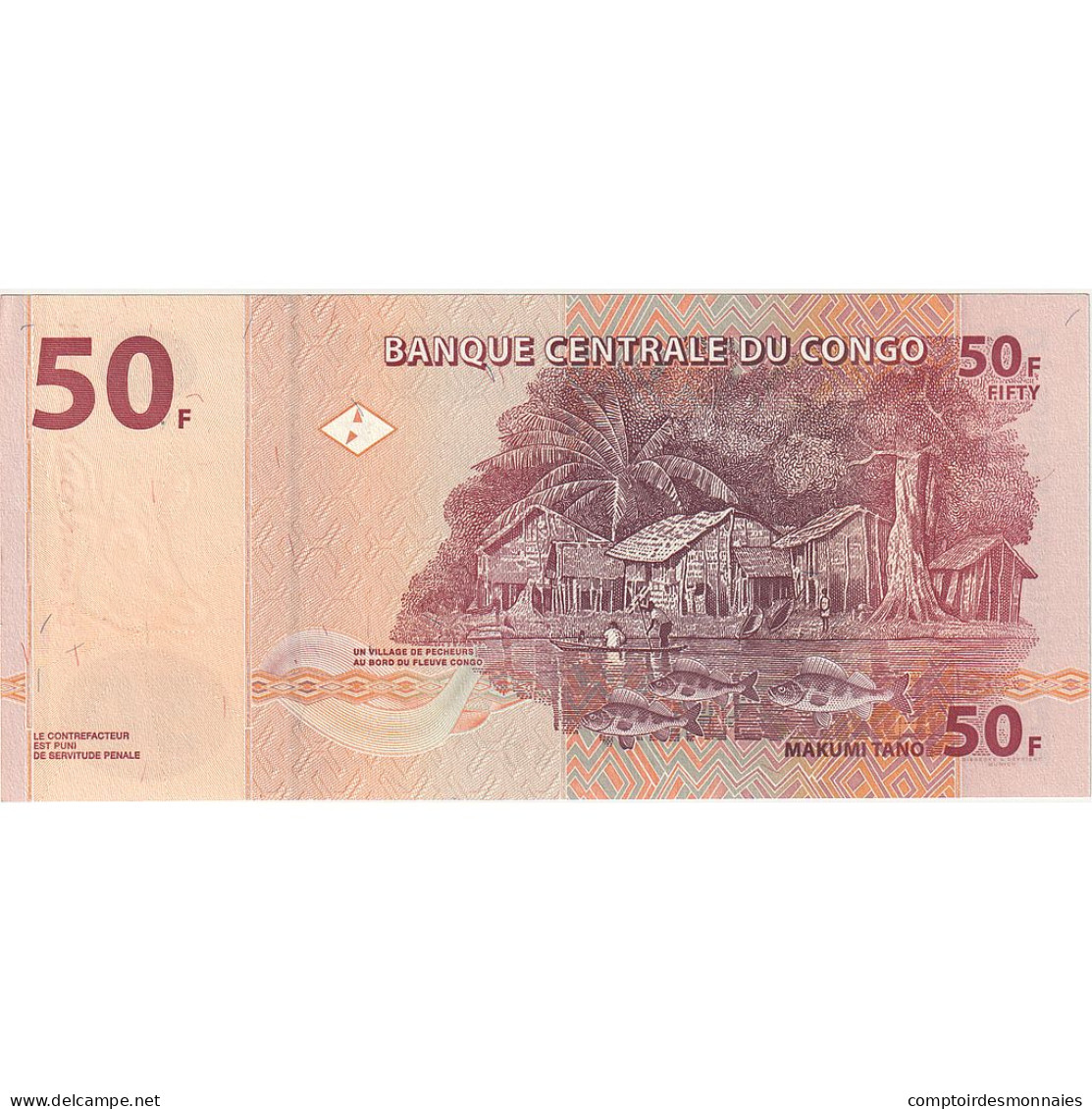 Billet, Congo Democratic Republic, 50 Francs, 2007-07-31, KM:97a, NEUF - Democratische Republiek Congo & Zaire