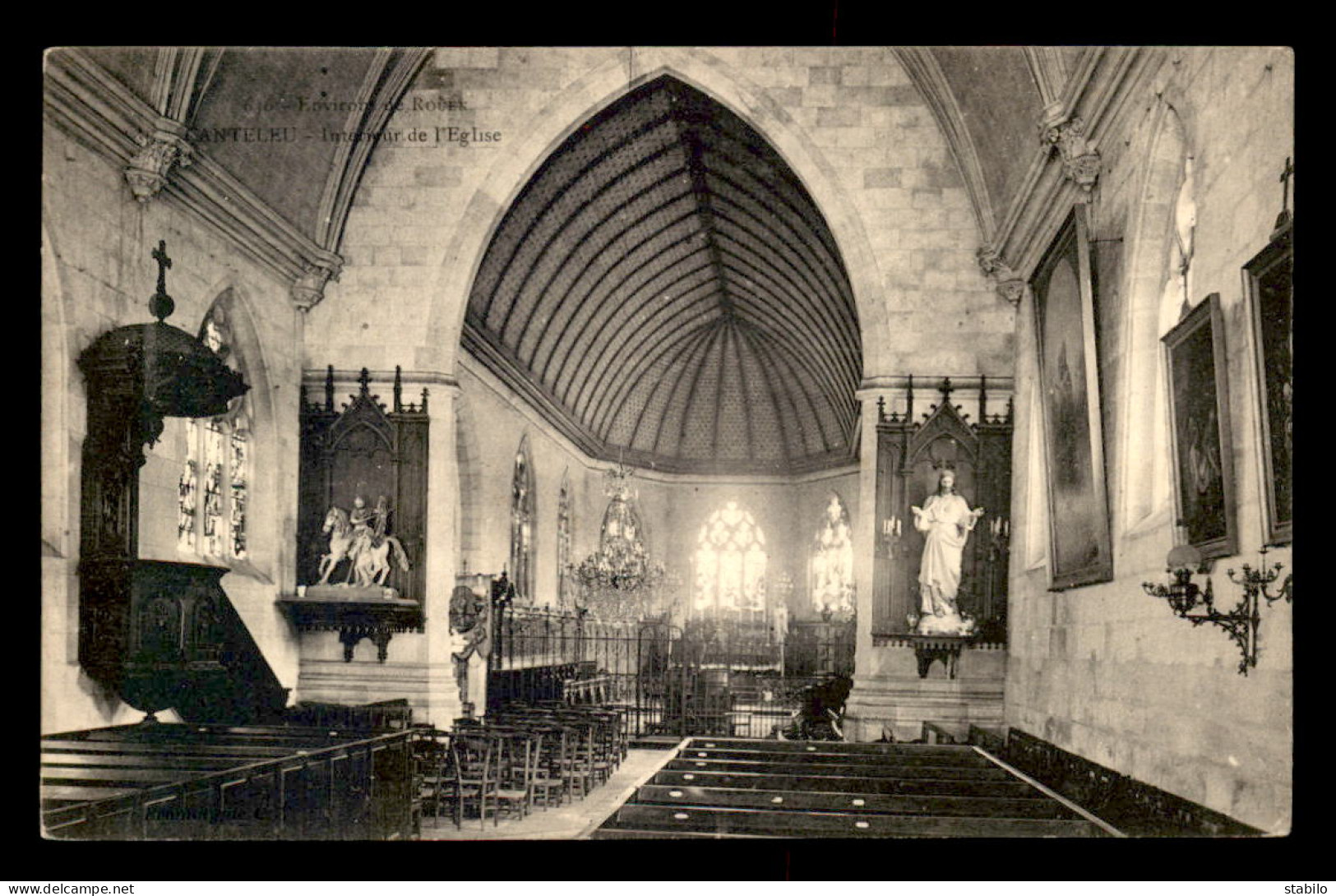 76 - CANTELEU - INTERIEUR DE L'EGLISE - Canteleu