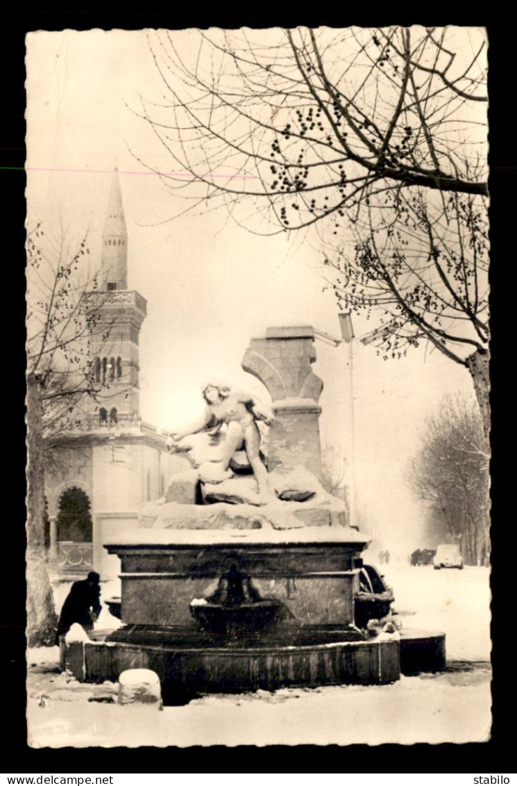 ALGERIE - SETIF - FONTAINE DU MARABOUT SOUS LA NEIGE - Sétif