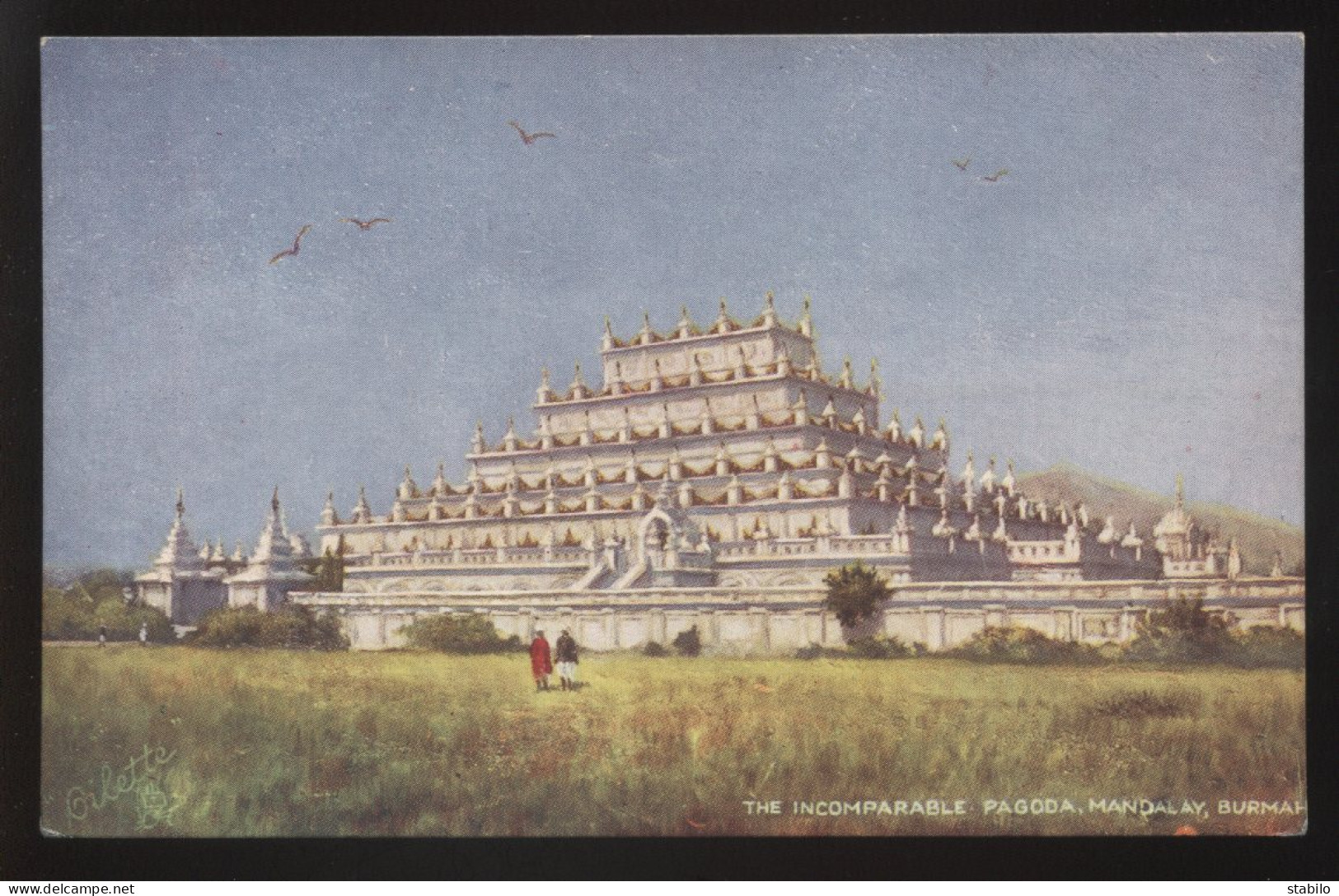 BIRMANIE - BURMA - MAYANMAR - THE IMCOMPARABLE PAGODA MANDALAY - RAPHAEL TUCK OILETTE N°7238 - Myanmar (Burma)