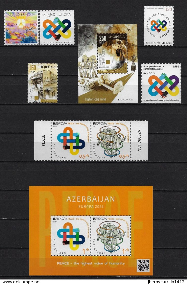 EUROPA 2023 -"PEACE.- El Valor Más Alto De La Humanidad"- COLECCIÓN COMPLETA + COMPLEMENTARIOS Para SUPLEMENTOS EDIFIL - Collections