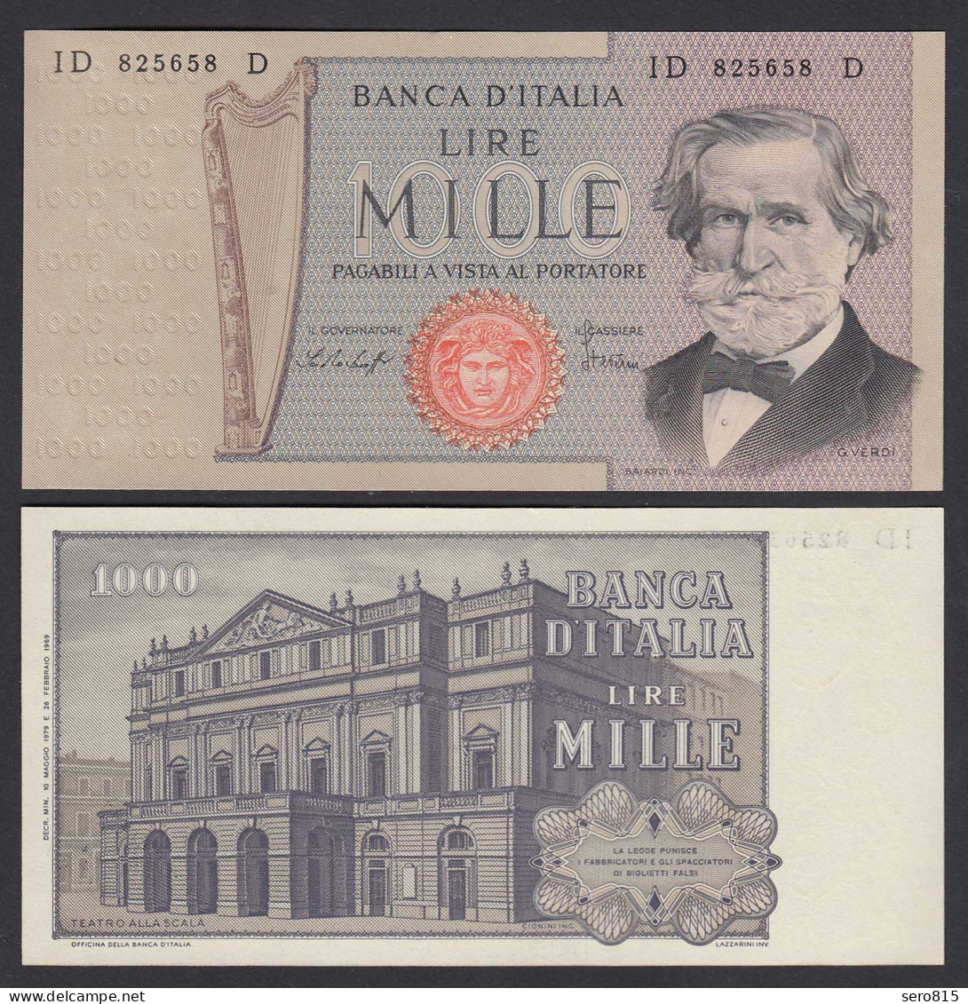 Italien - Italy 1000 Lire Banknote 1979 Pick 101f UNC (1)   (26885 - Sonstige & Ohne Zuordnung