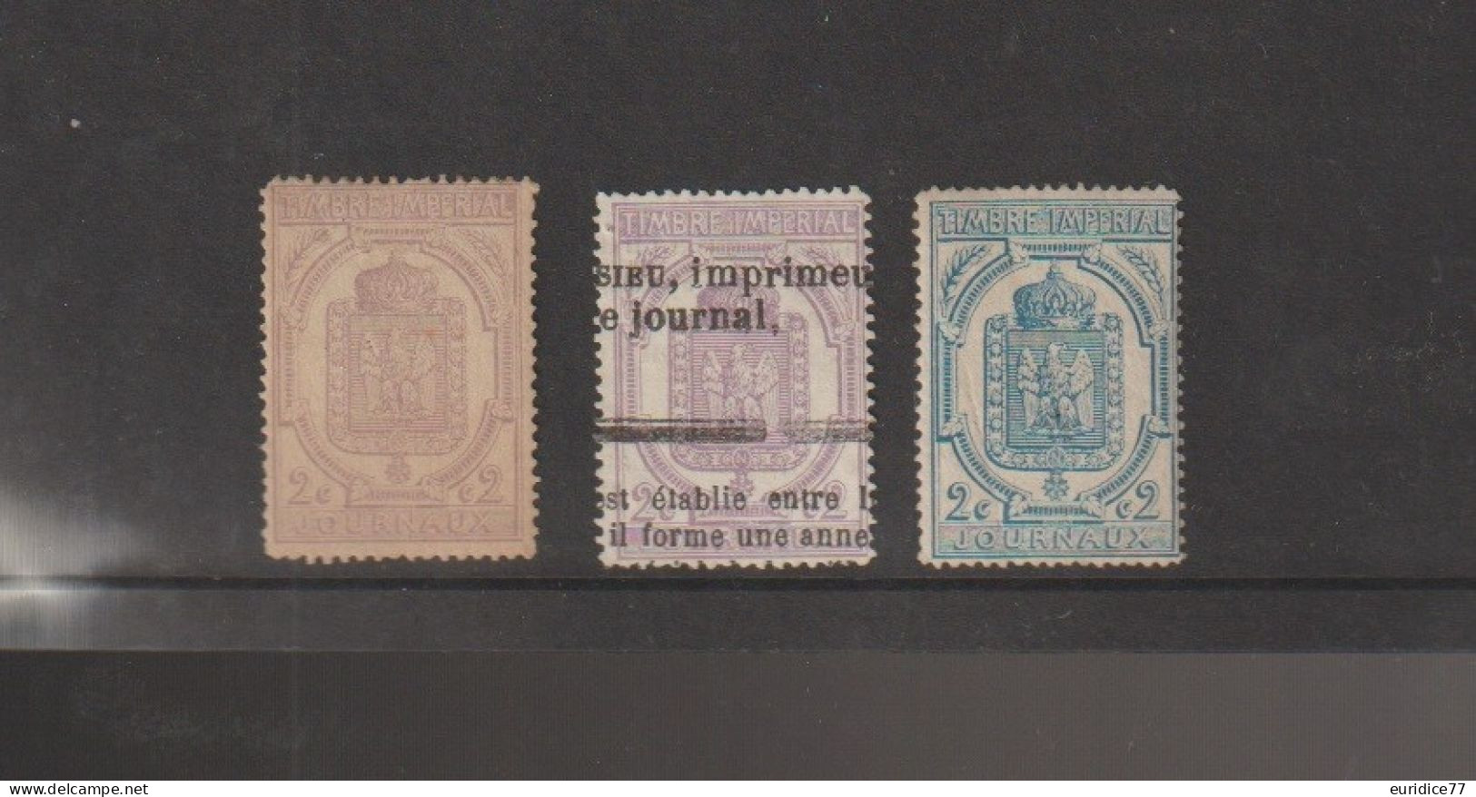 France 1869 - Timbre Imperial Journaux * - Zeitungsmarken (Streifbänder)