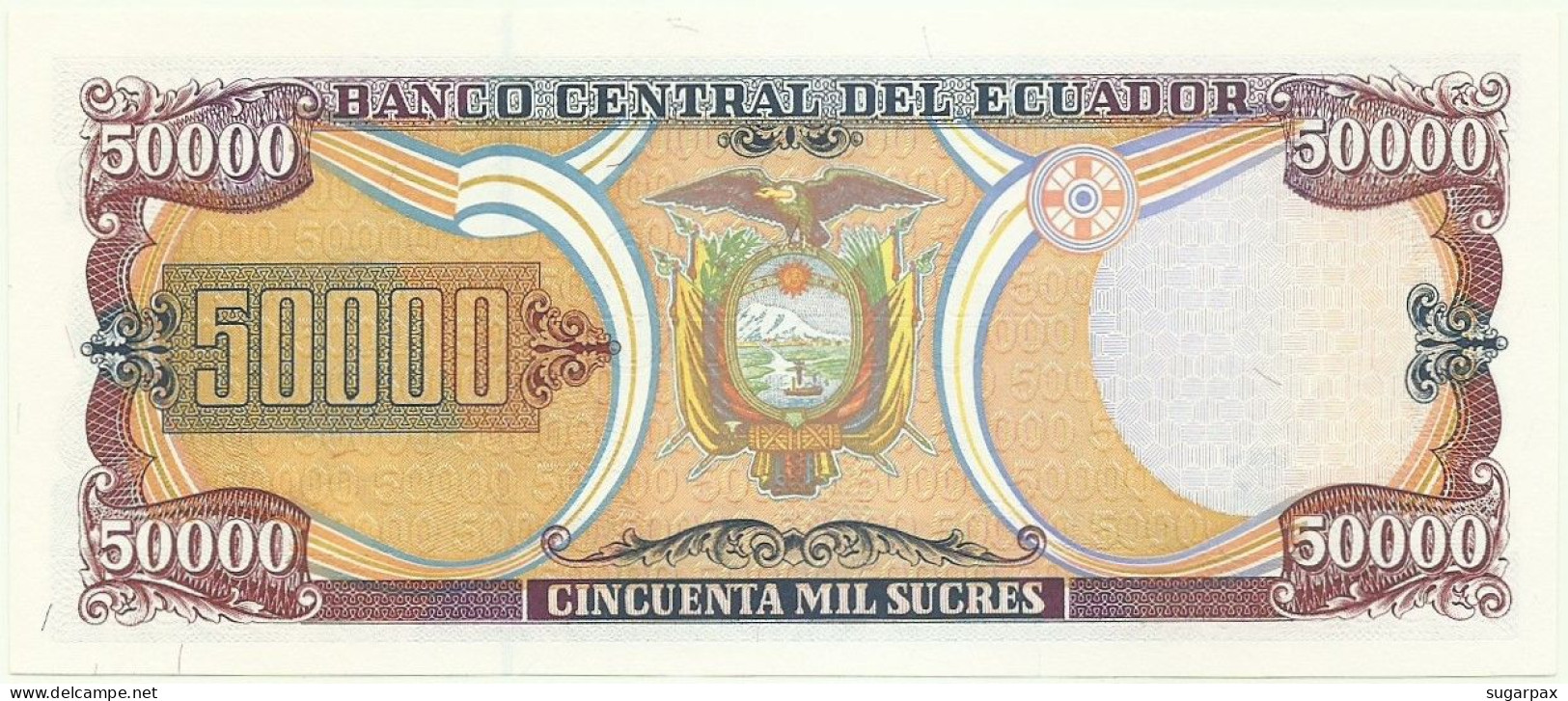 Ecuador - 50.000 Sucres - 10.03.1999 - Pick: 130.c - Unc. - Serie AF - Banco Central - 50000 - Equateur