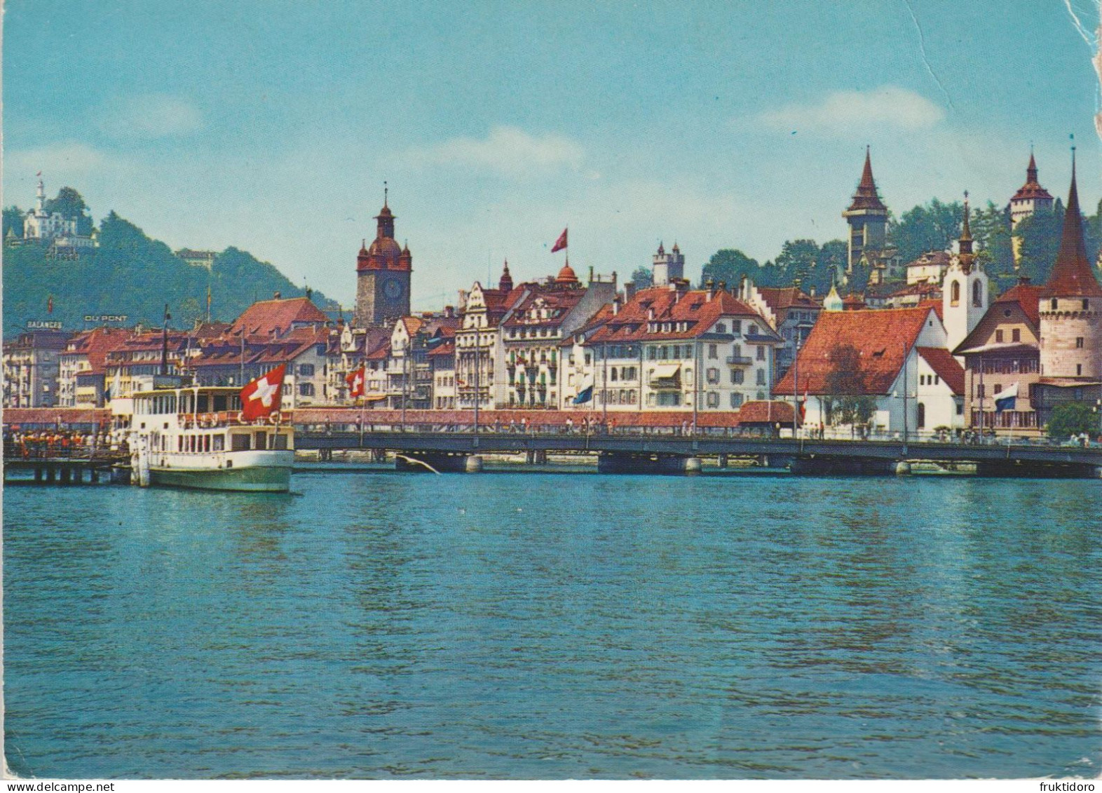 AKCH Switzerland Postcards Lucerne- Bridge And View Of The Old City / Zurich - General View - Quai Bridge - Utoquai - Verzamelingen & Kavels