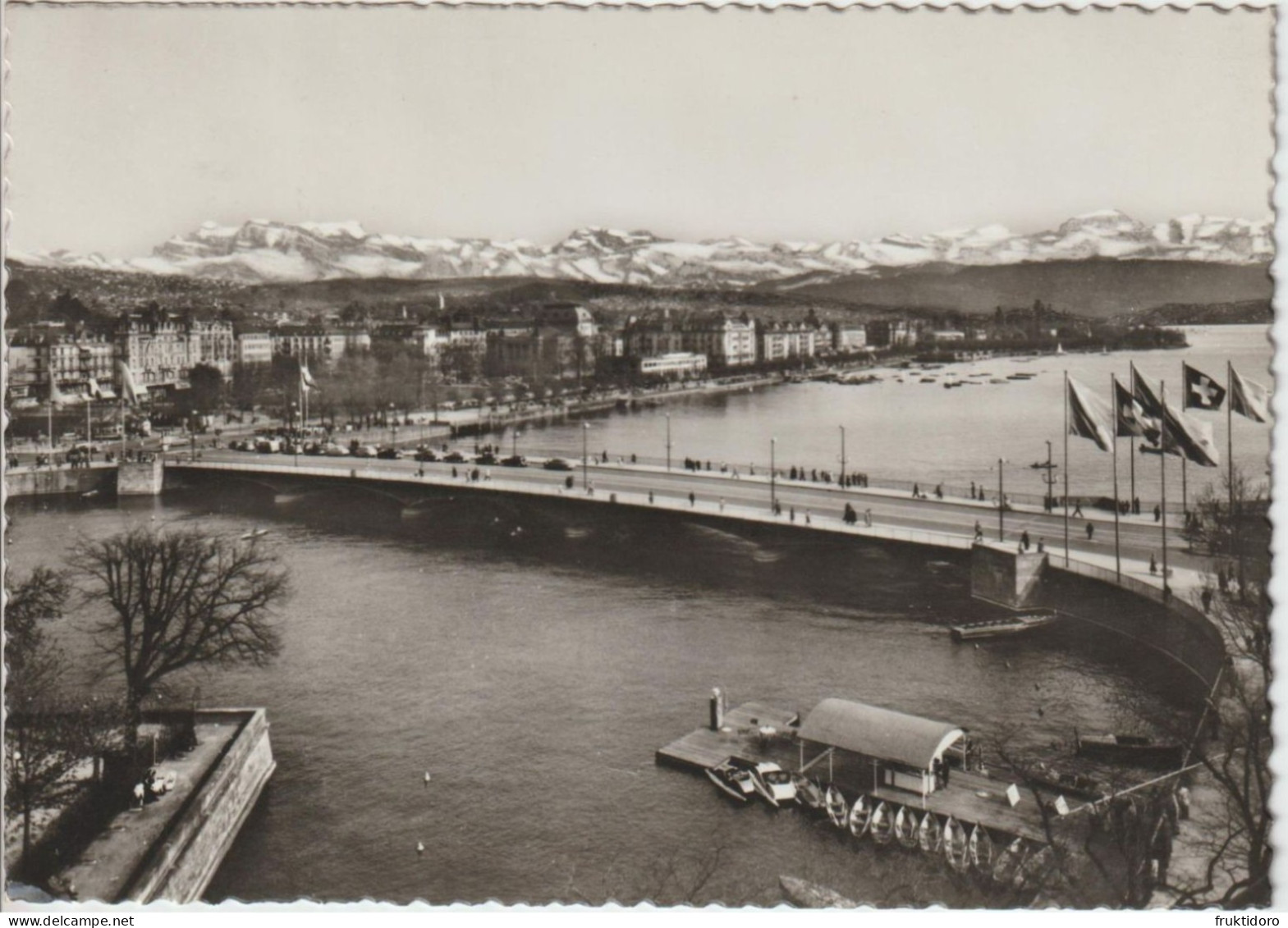 AKCH Switzerland Postcards Lucerne- Bridge And View Of The Old City / Zurich - General View - Quai Bridge - Utoquai - Verzamelingen & Kavels